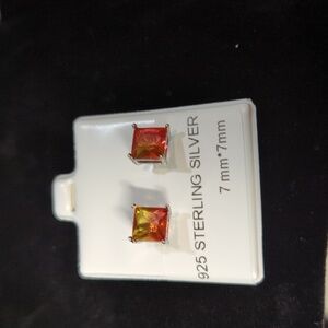 #26 925 Sterling Silver Screw Back Stud Earrings